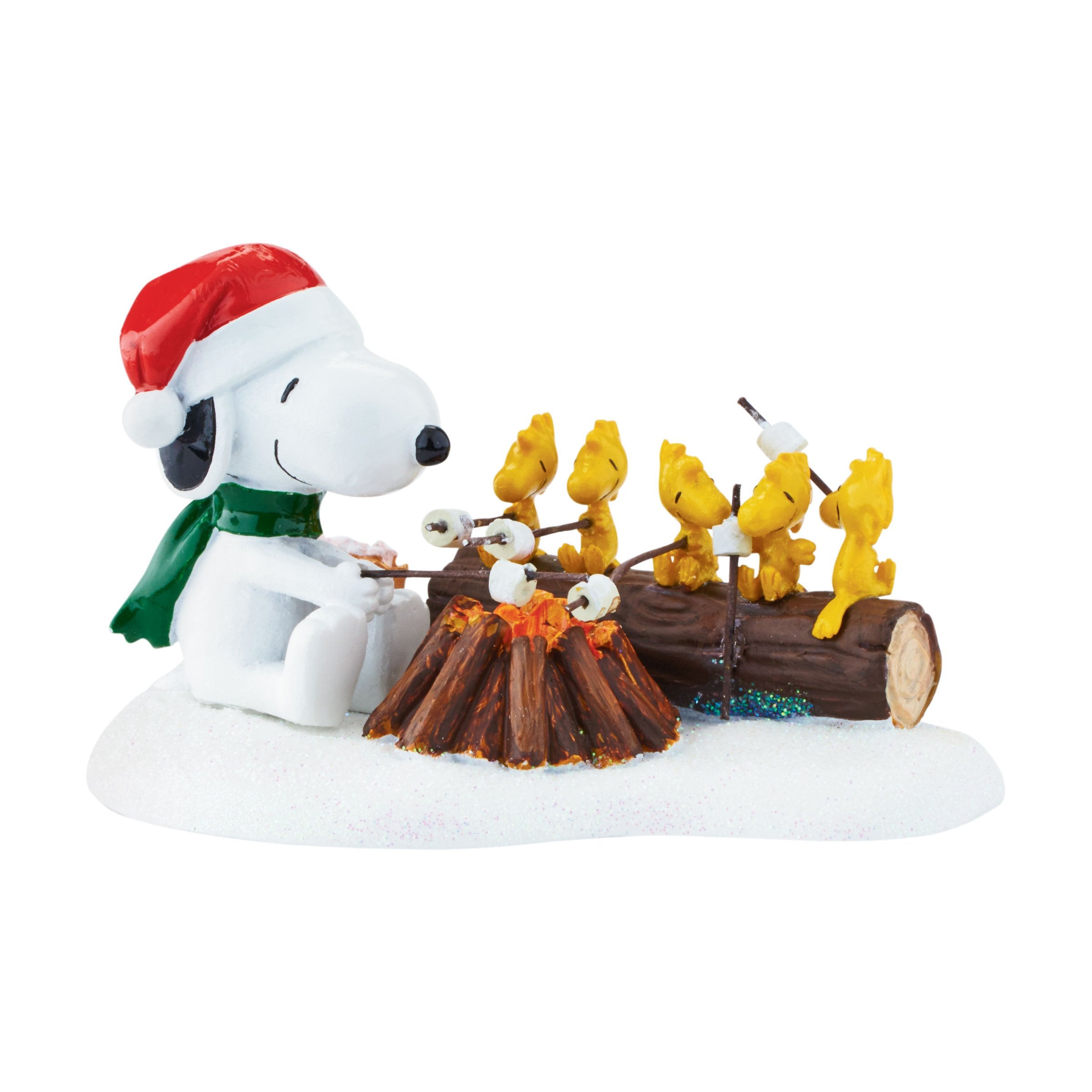 Department 56 Peanuts Campfire Buddies figurine front view showing details and warm charm
