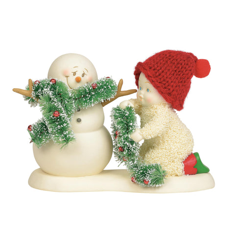 Department 56 Snowbabies front view showing festive design and collector appeal