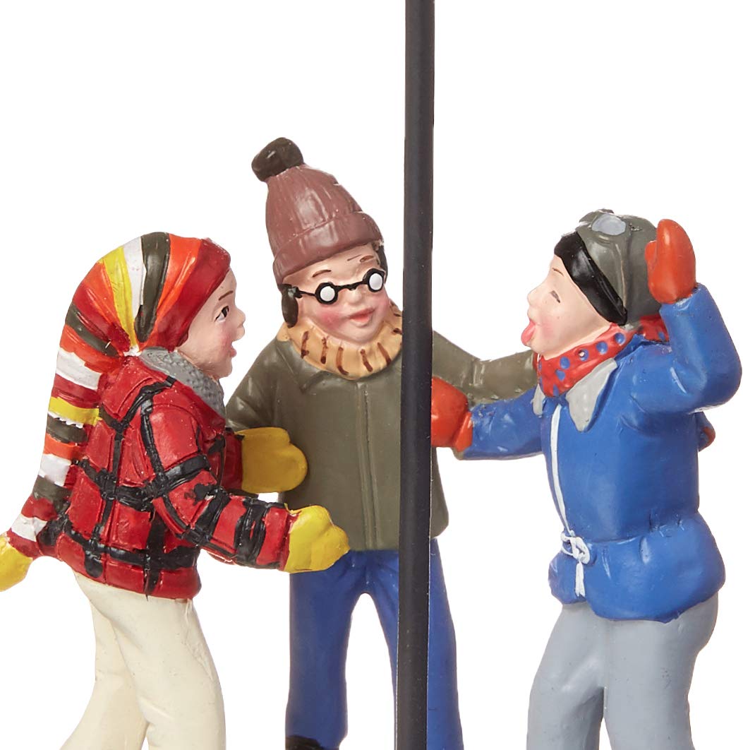 Department 56 in a village setup demonstrating coordination with lit houses