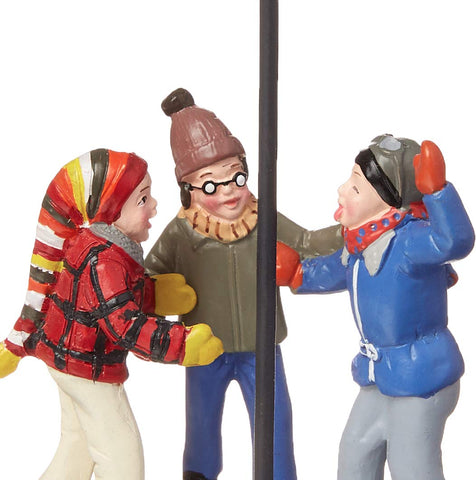 Department 56 in a village setup demonstrating coordination with lit houses
