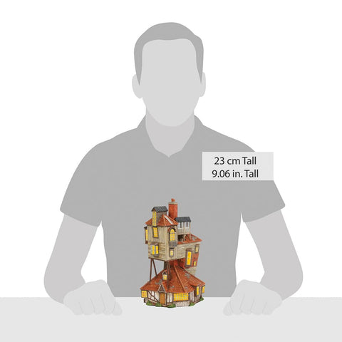 Department 56 Burrow next to figurine illustrating scale and collectible coordination