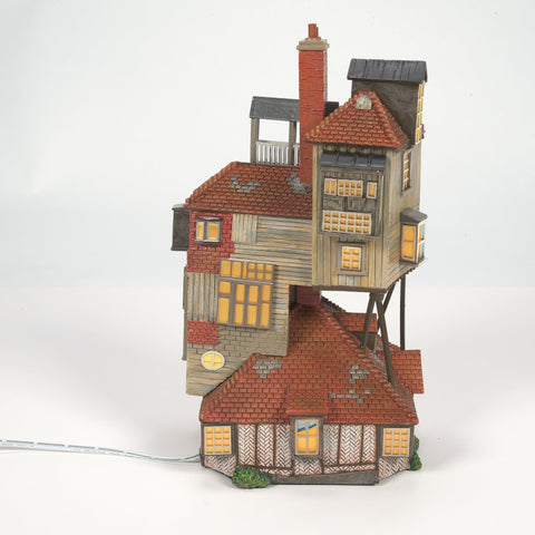 Department 56 Burrow base texture close-up showing stone powder realism and depth