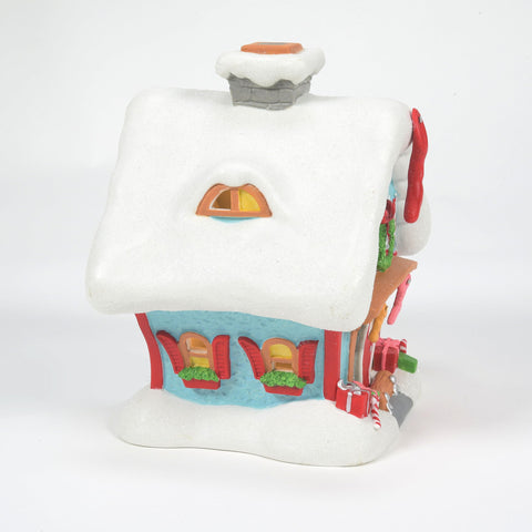 Department 56 side angle showing porcelain texture and crafted finishing