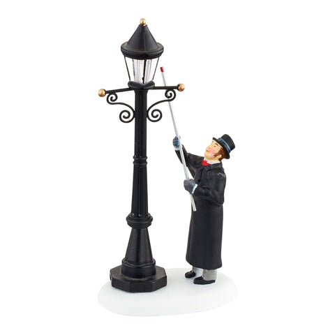 Department 56 front view of lamplight accessory showing period charm and focal glow