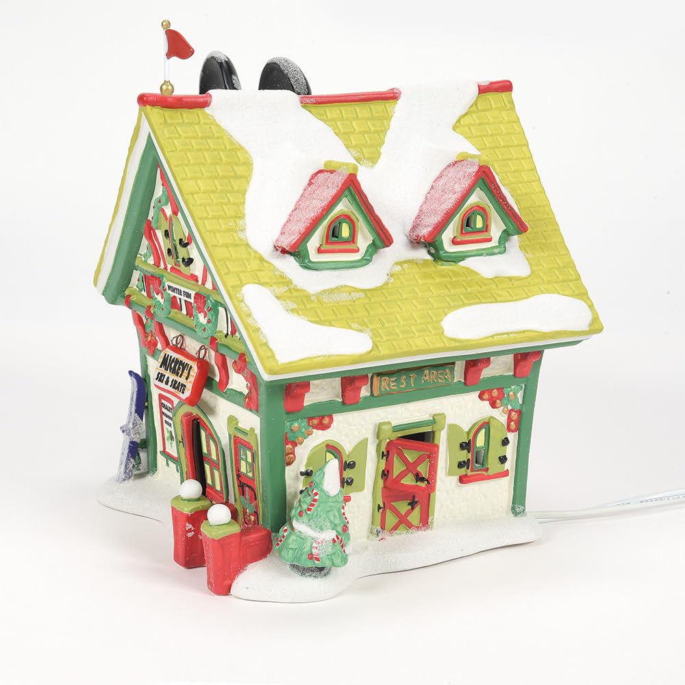 Department 56 label and hand-painting detail demonstrating artisan craftsmanship