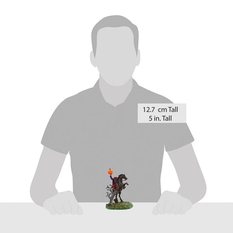 Department 56 scale comparison next to a ruler showing size clarity benefit