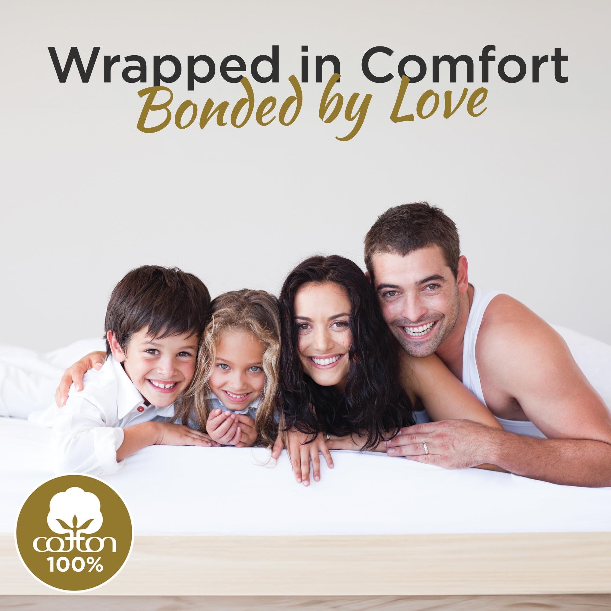 DESTINY CRESCENT bedroom lifestyle in dorm setting highlighting comfortable guest-ready bedding