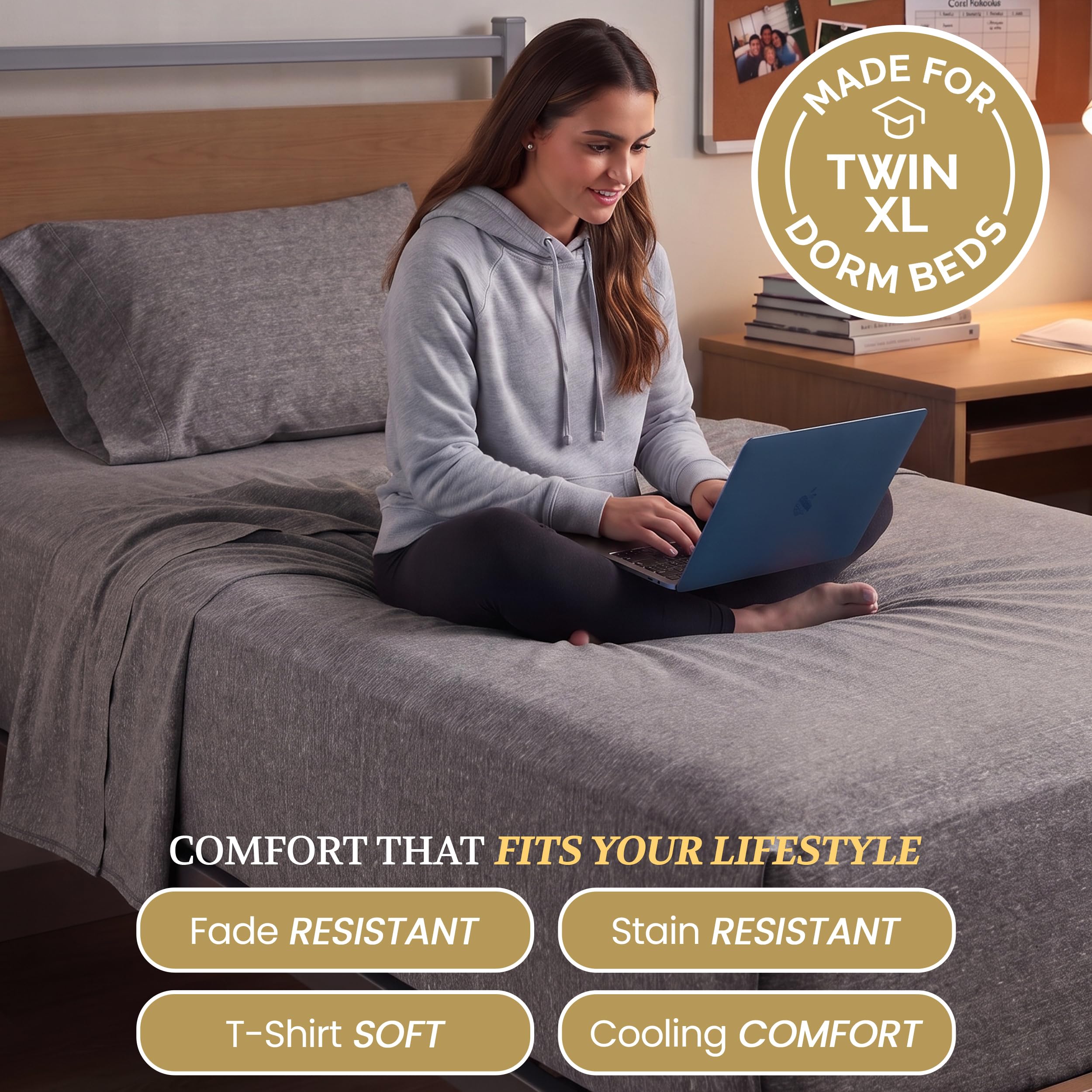 DESTINY CRESCENT neatly packaged sheet set ready as a gift highlighting thoughtful presentability benefit