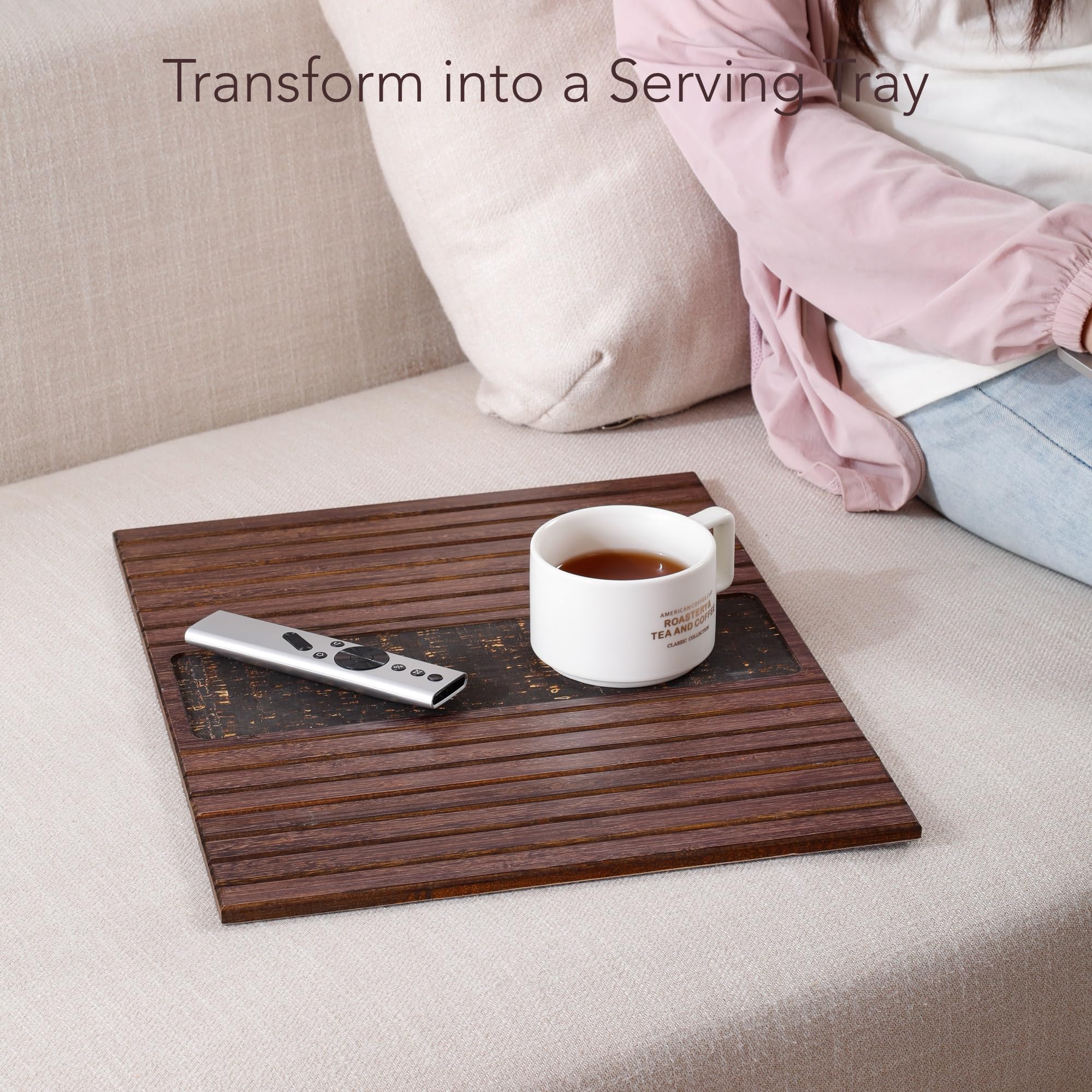 DETOR lifestyle shot in living room showing stylish, functional addition