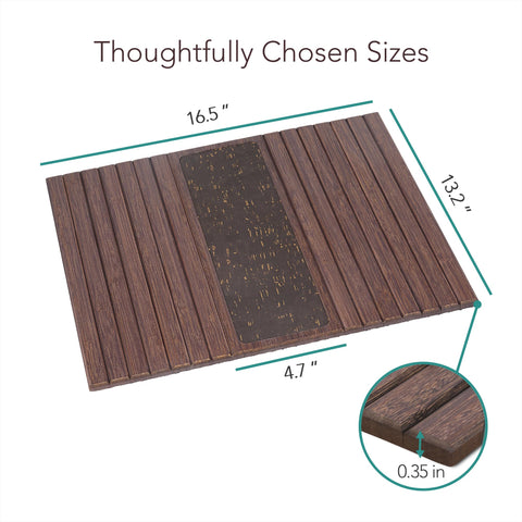 DETOR close detail of natural grain and stain hiding everyday marks