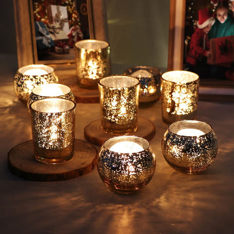 DEVI lit tealight holders creating ambient mood lighting for events