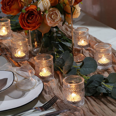 DEVI votive holder next to standard tea light showing correct size fit benefit