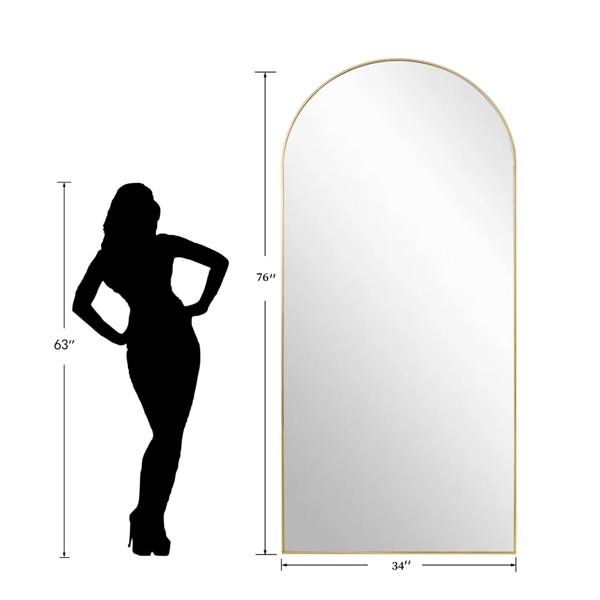 Dewfig mirror in dressing area helps outfit checks with clear reflection