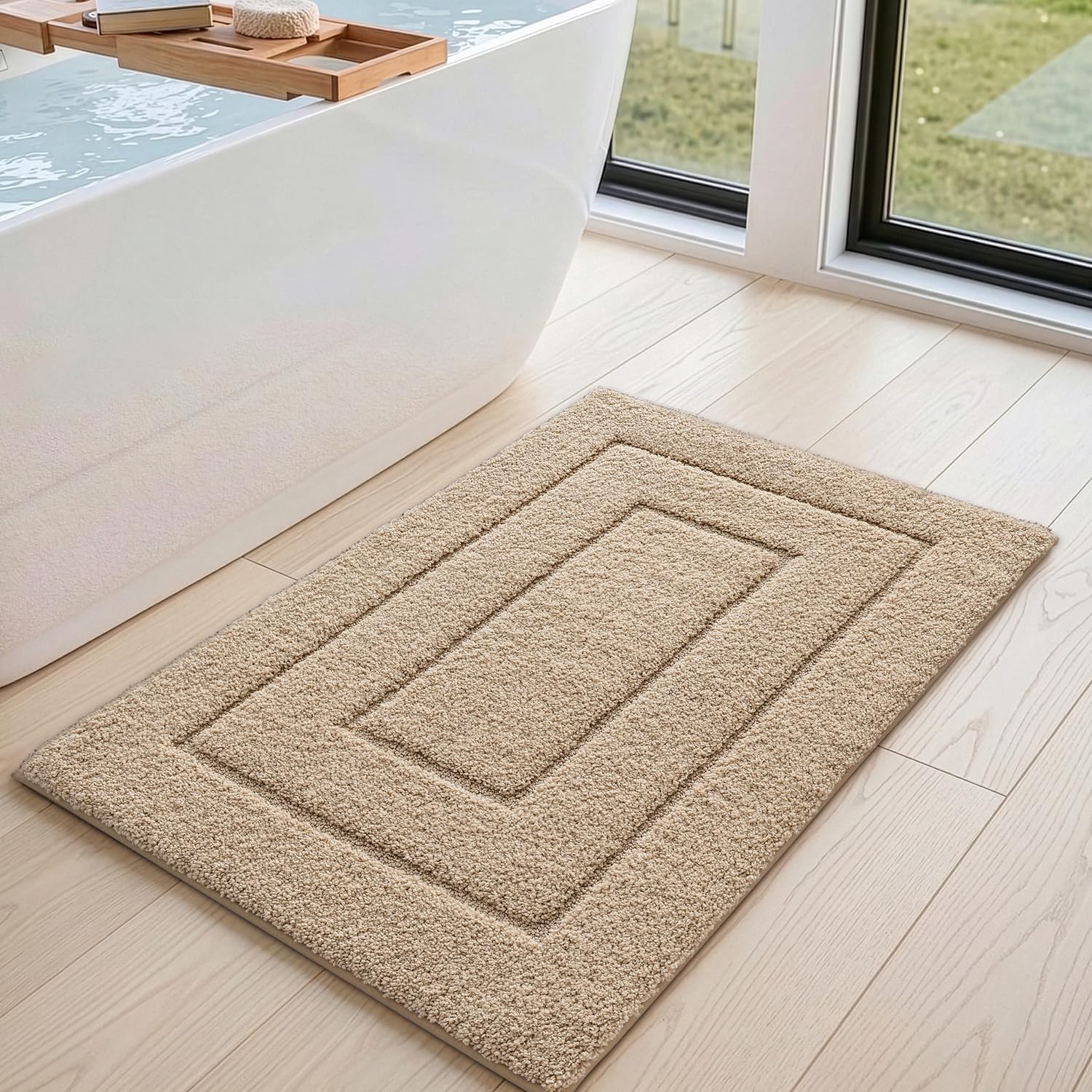 DEXI rubber backing detail showing non-slip grip for safer floors