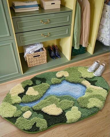 DEXI close-up of moss texture highlighting soft microfiber and improved comfort