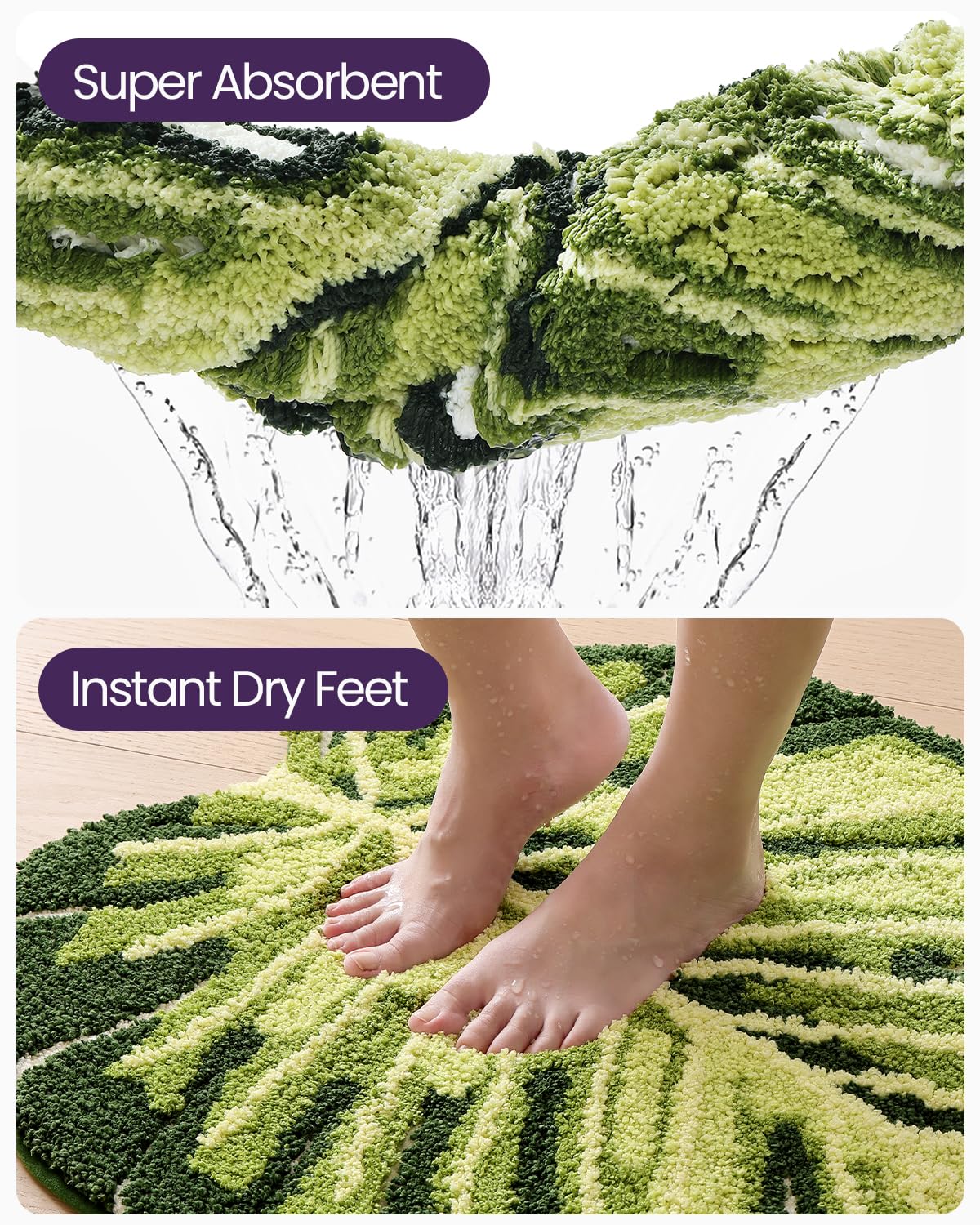DEXI mat placed in washing machine for easy cleaning