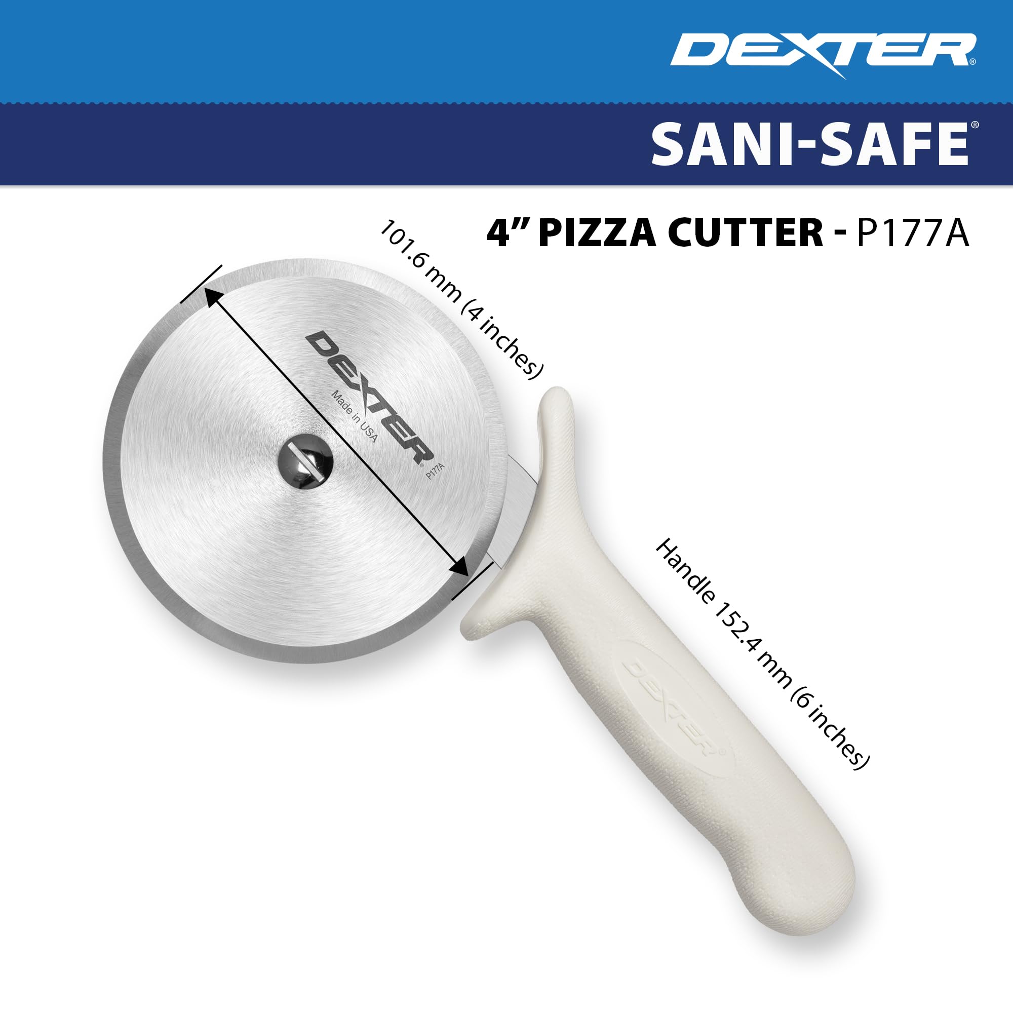 Dexter-Russell disassembled with replaceable wheel illustrating easy maintenance