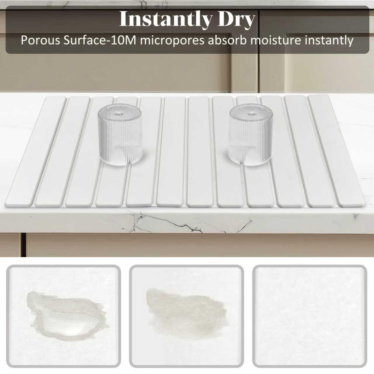 DFJKJUU mat holding dishes and cups to speed drying and keep counters dry