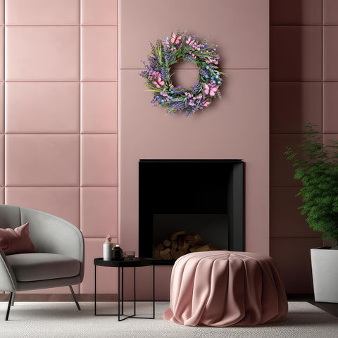 DFRREN wreath used as table centerpiece creates elegant focal point