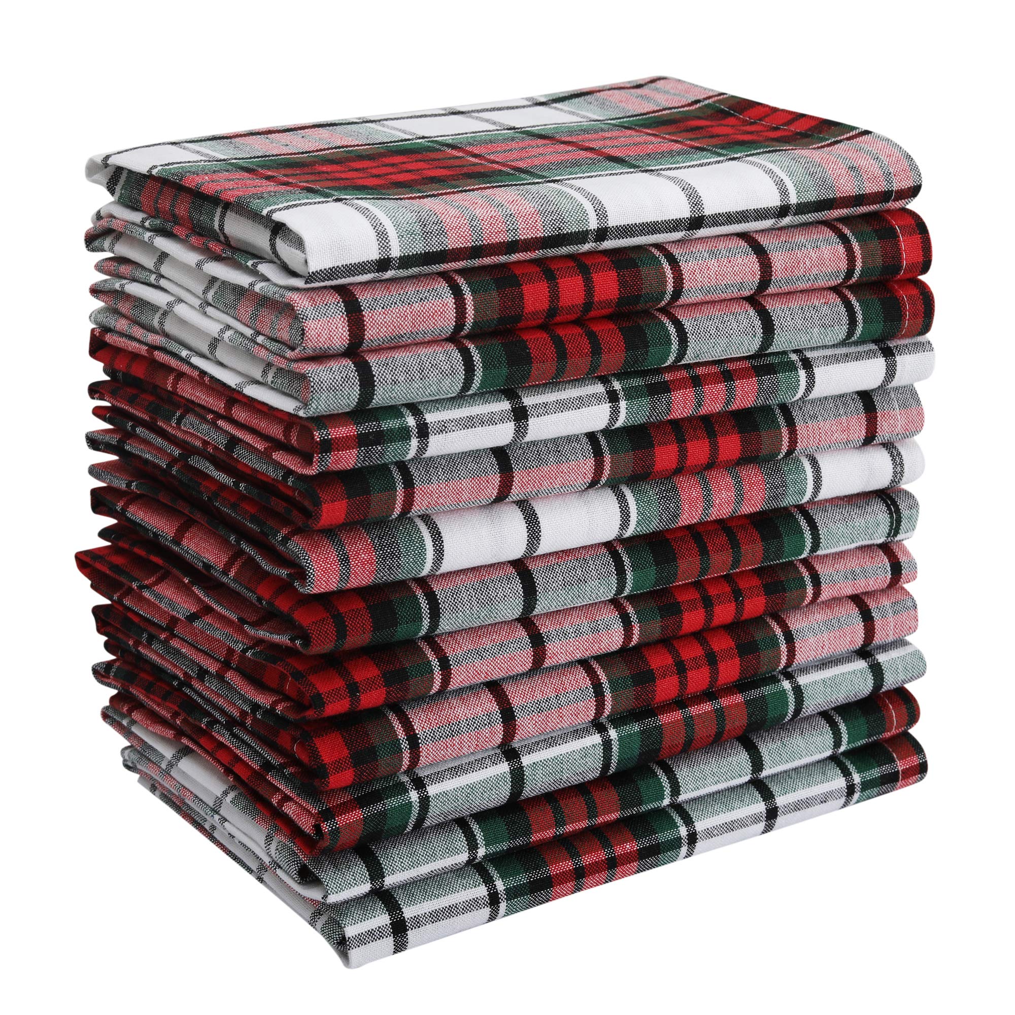 DG Collections front pack view showing red white green plaid and 12-pack convenience