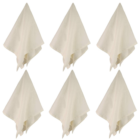 DG Collections towel beside a plate to show large 27x27 inch size