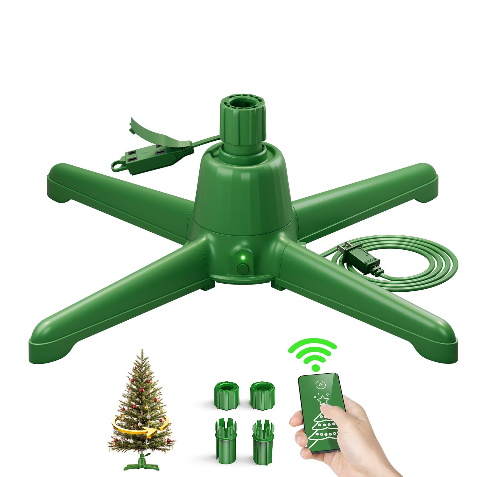 DG-Direct front view of rotating stand showing steady support and display benefit