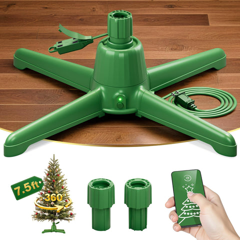 DG-Direct rotating stand front view showing sleek base and stable legs, enhances holiday display