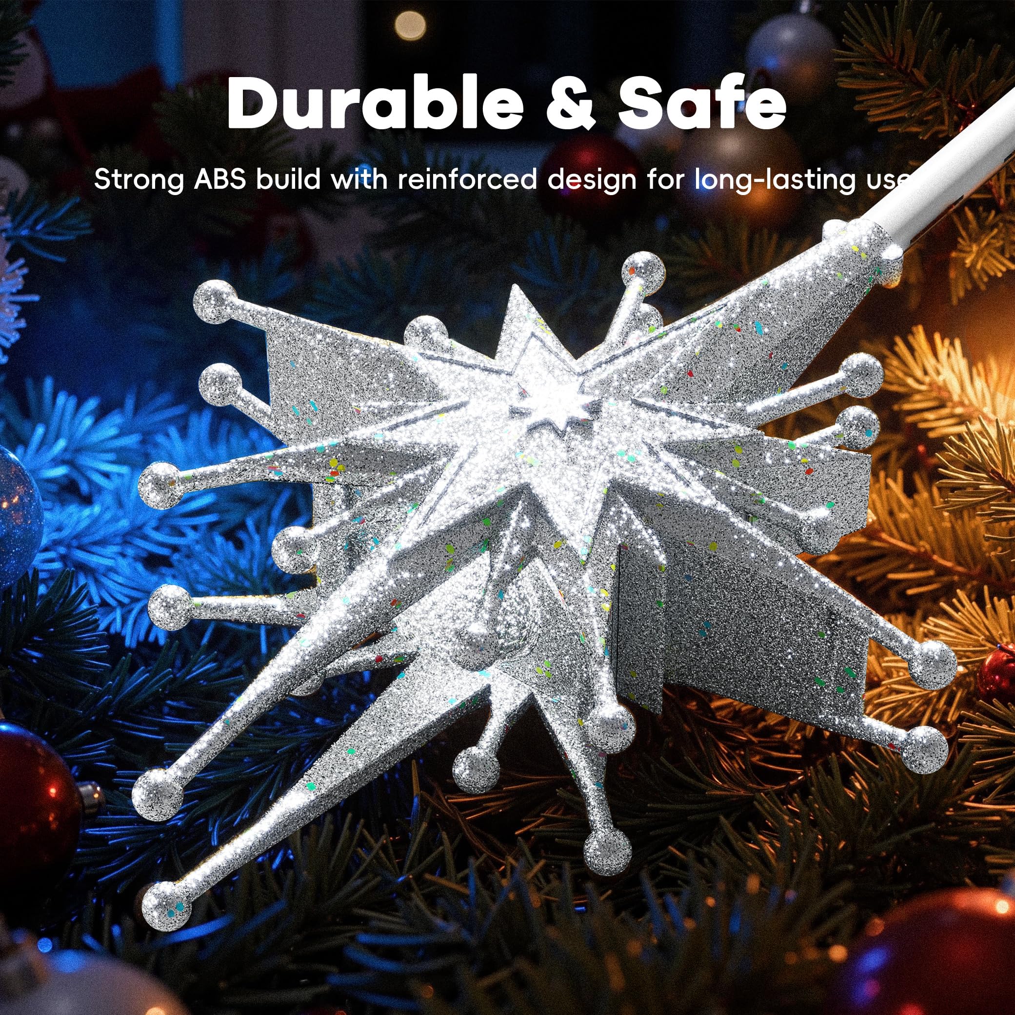 DG-Direct topper beside 6ft tree showing scale and balanced proportion on trees