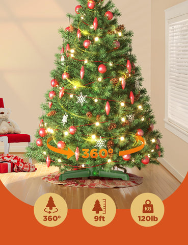 DG-Direct stand next to measuring tape showing scale for tree compatibility