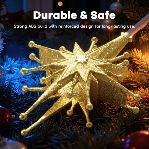 DG-Direct scale beside ornaments showing balanced proportions for varied tree heights