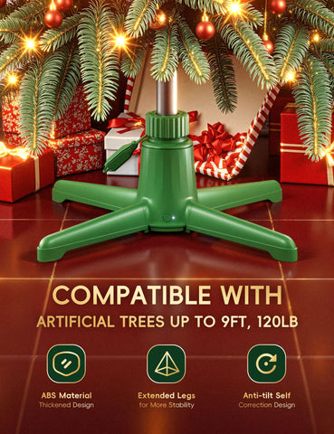 DG-Direct tree in use rotating in living room creating a dynamic holiday centerpiece