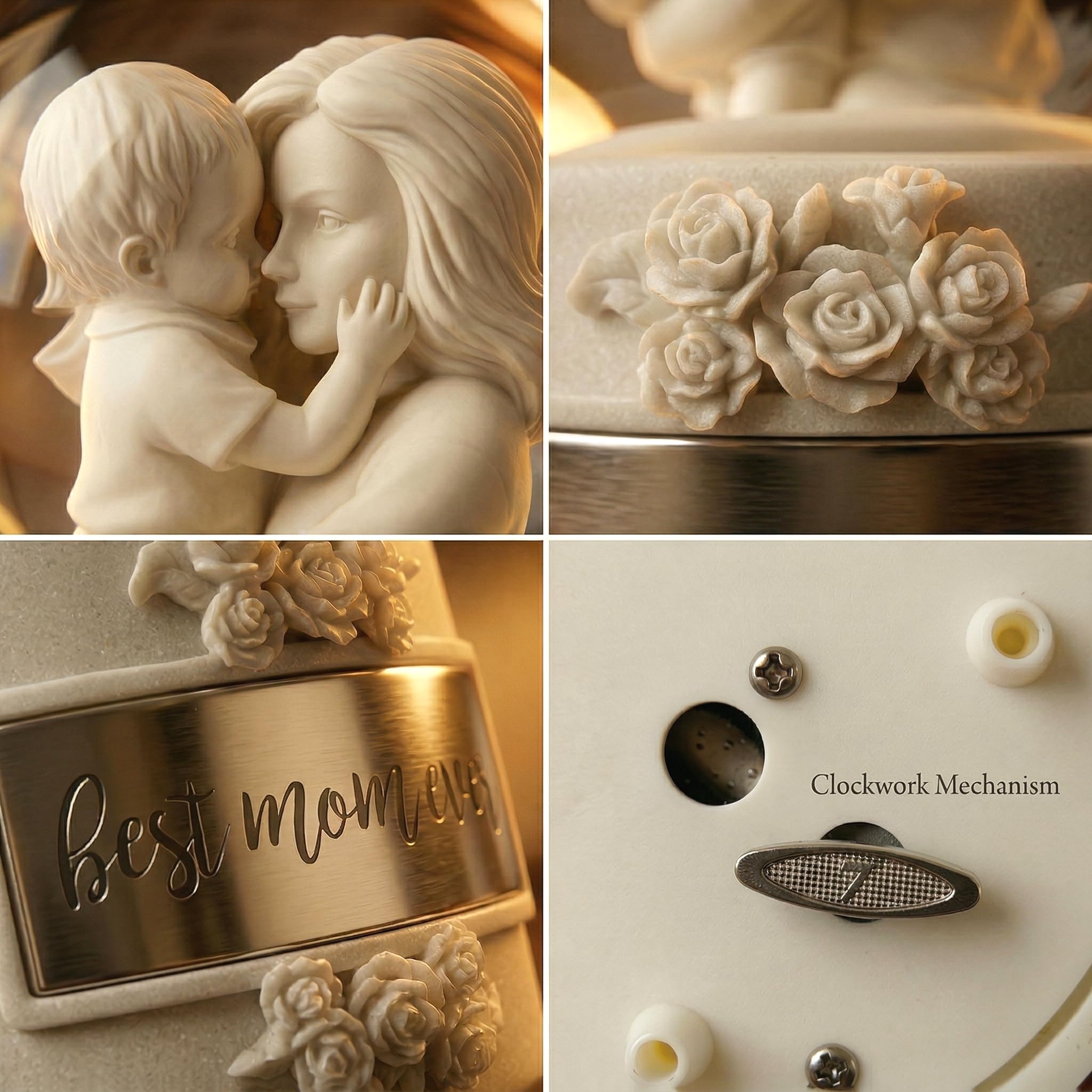 DGSCAK engraved "Best Mom Ever" plate detail showing personalization option and keepsake value