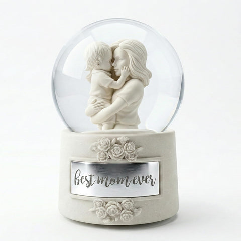 DGSCAK front packaging of snow globe gift, ready-to-give presentation benefits gifting