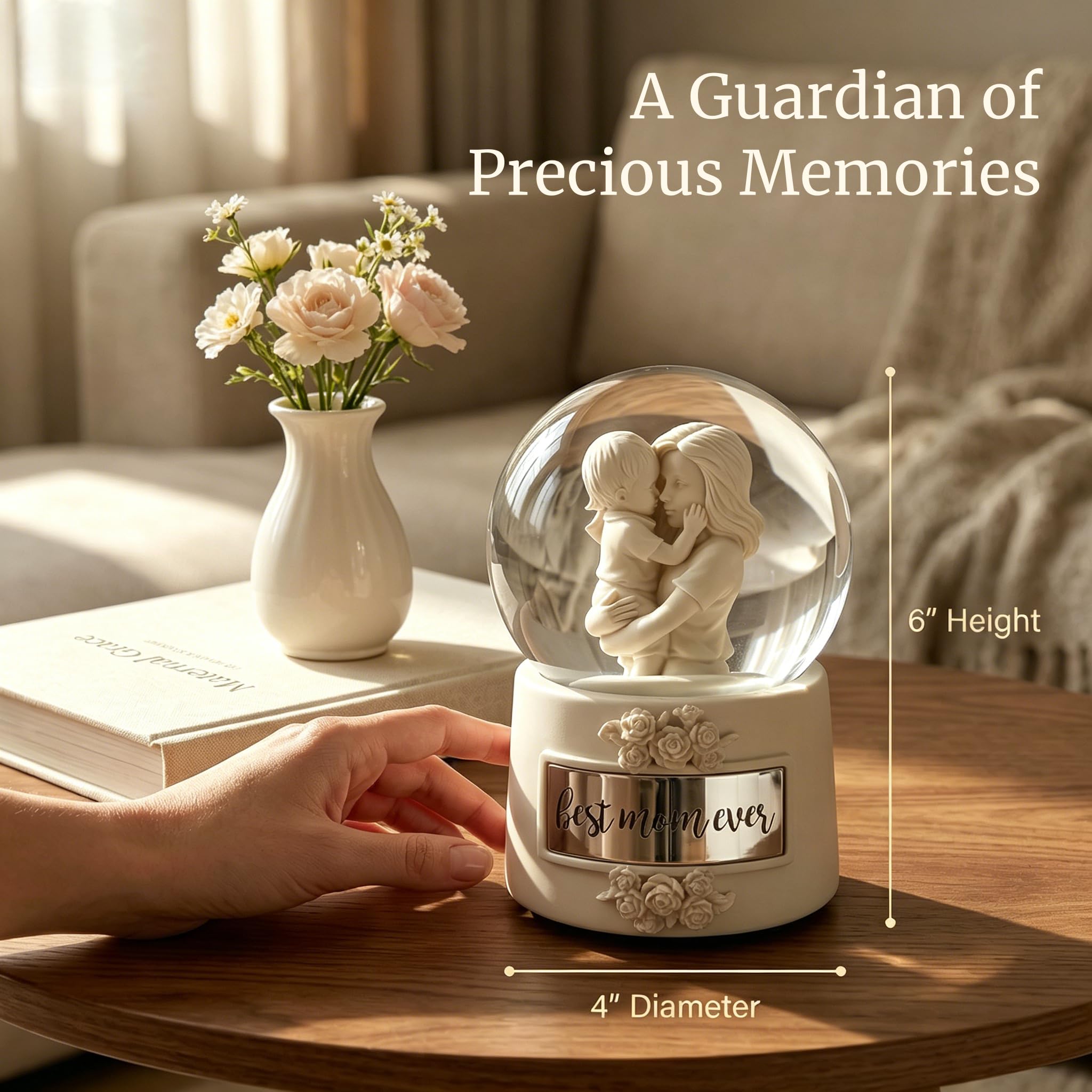 DGSCAK side profile of rotating figure demonstrating smooth motion and visual charm