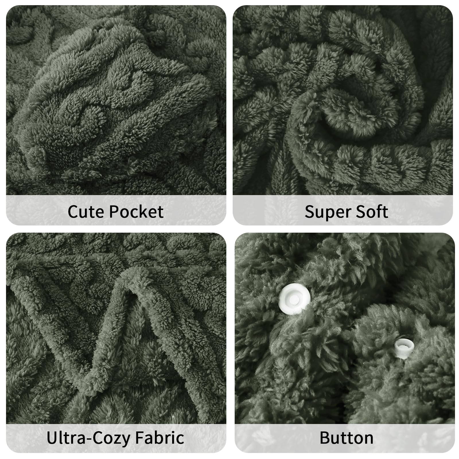 Dgsfmi button closure detail showing secure fit and anti-slip benefit