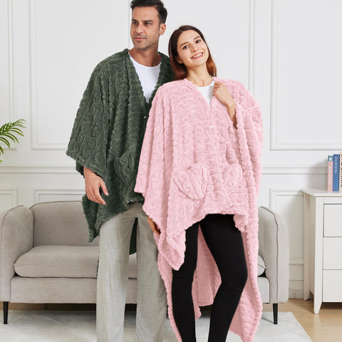 Dgsfmi blanket on chair showing scale and generous 58x64 coverage