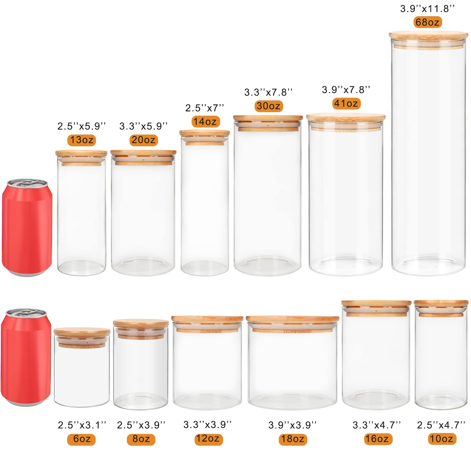 DHSBTLS labeled jars neatly arranged on open shelf for quick identification benefit