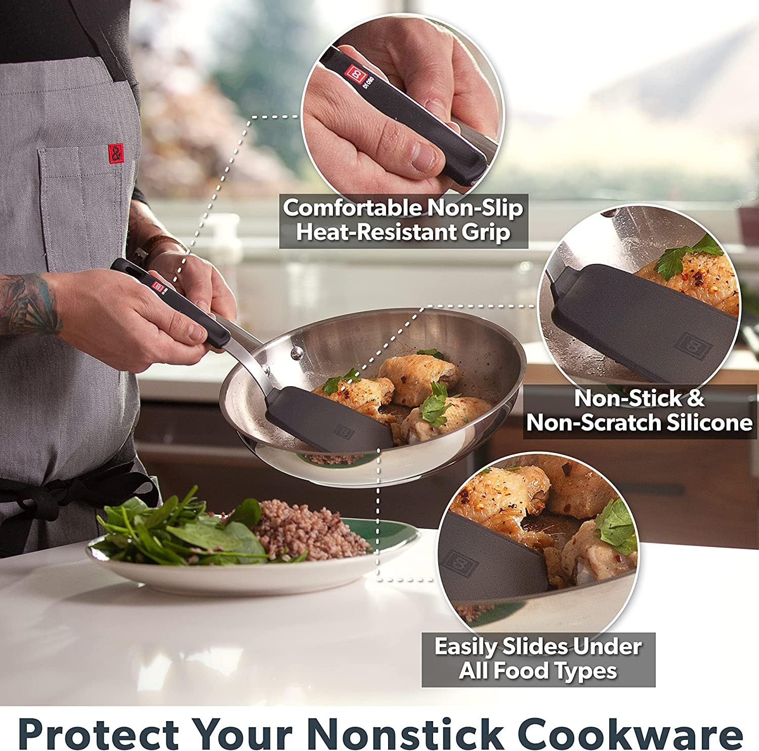 di oro living ergonomic handle detail for comfortable secure grip benefit