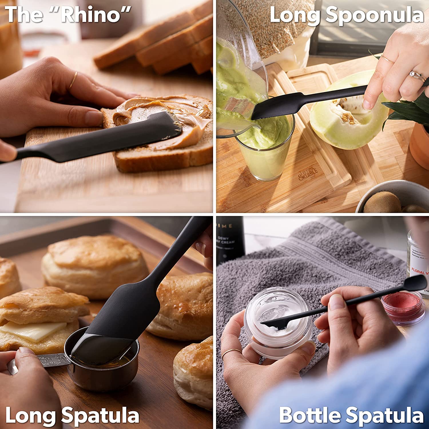 di oro spatula held in hand to show size and comfortable ergonomic handling