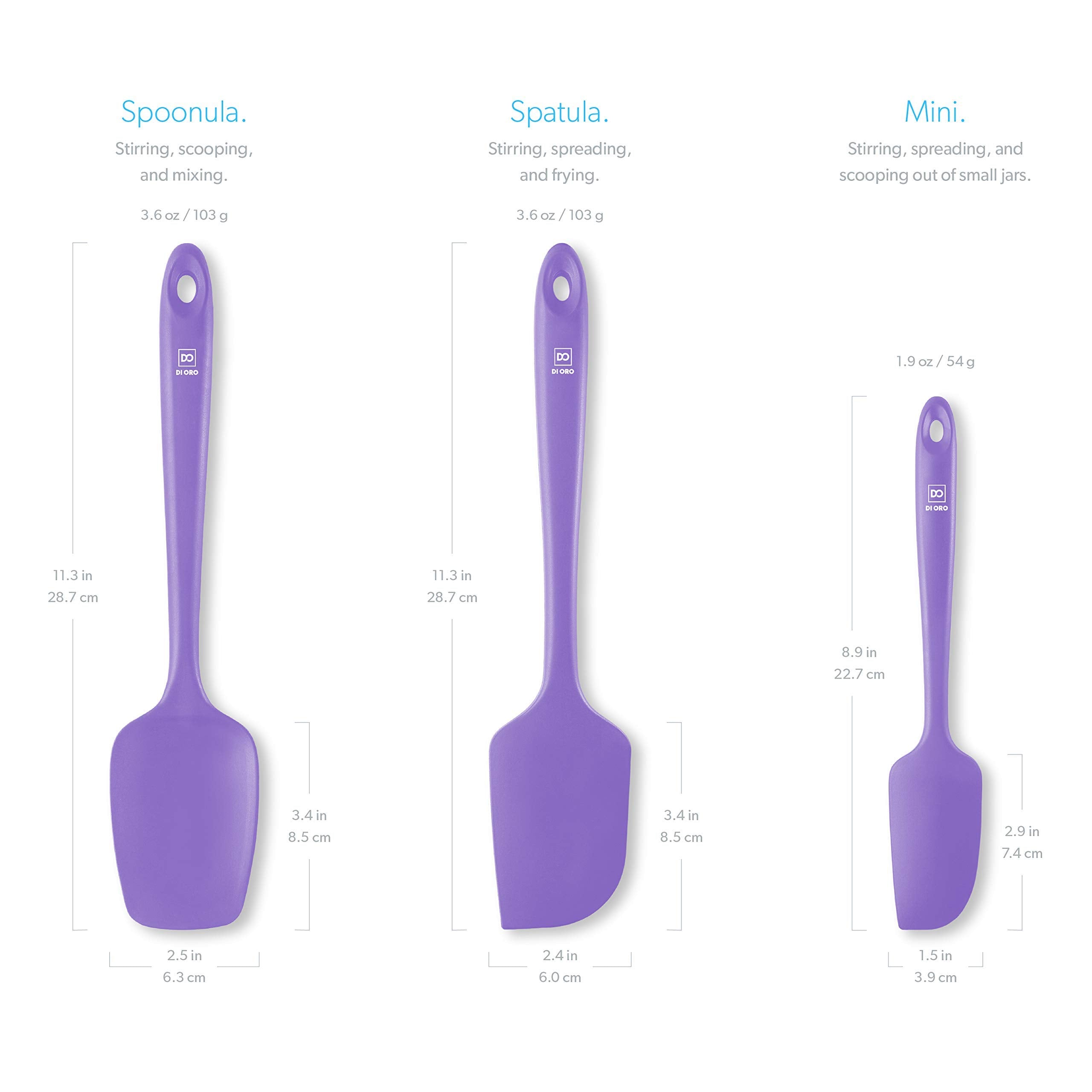 DI ORO ergonomic handle detail demonstrating comfortable grip benefit