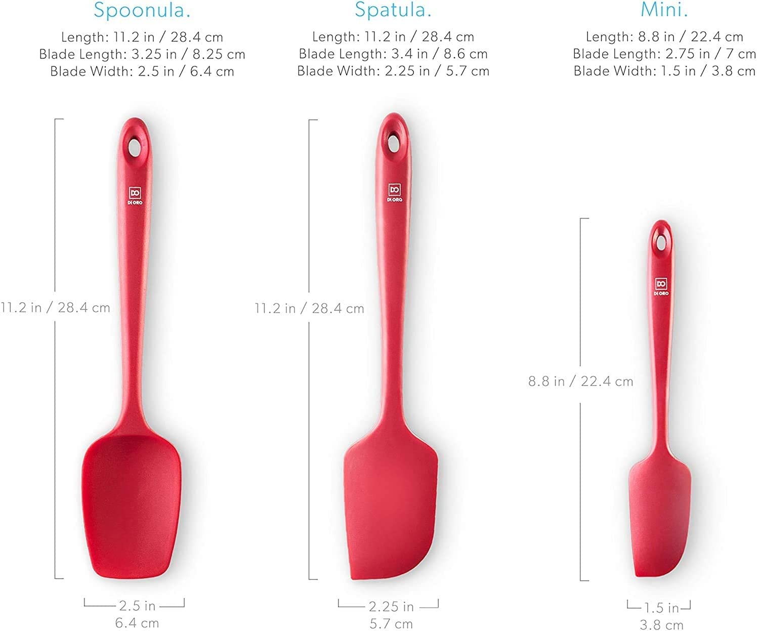 di oro spatula in use on stovetop stirs hot food without scratching cookware