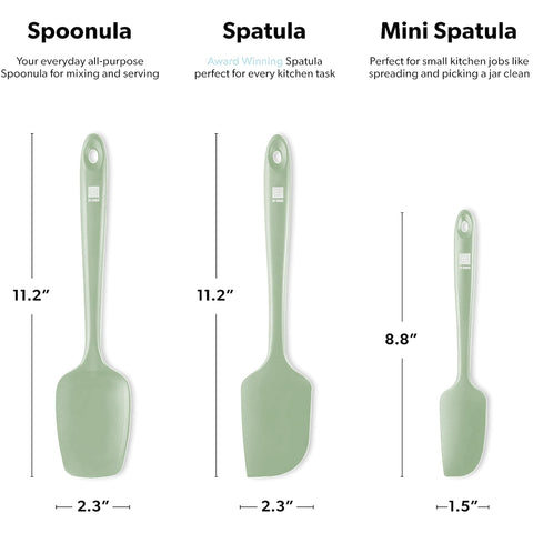 di oro spatula resting on nonstick pan protecting cookware finish