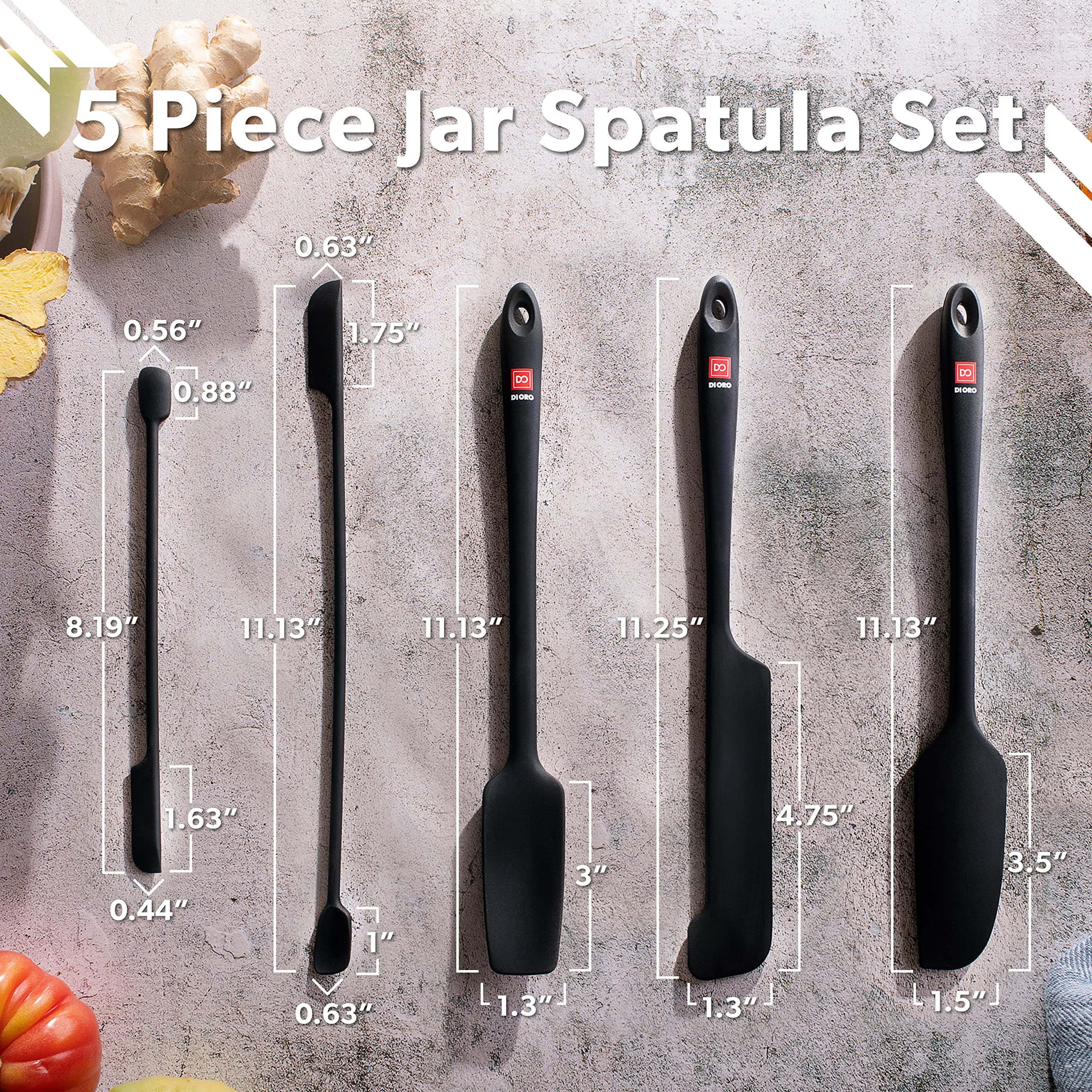 di oro spatula gently stirring nonstick pan to protect cookware finish