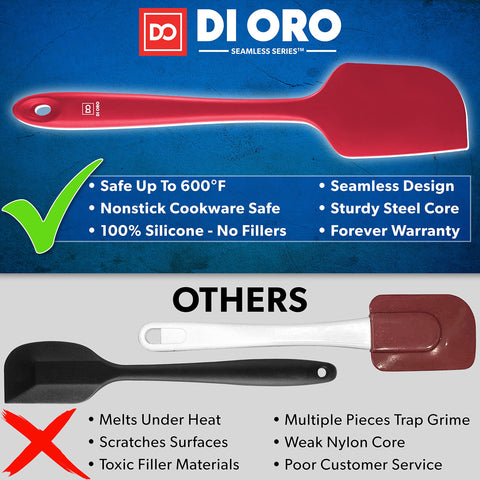 di oro seamless close-up highlights one-piece construction for easy cleaning