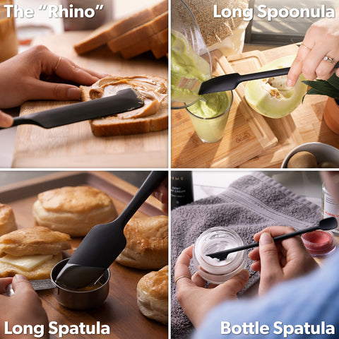 di oro spatula cutaway showing stainless-steel core for bend-resistant strength