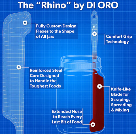 di oro cutaway showing stainless-steel core for strength and lasting durability
