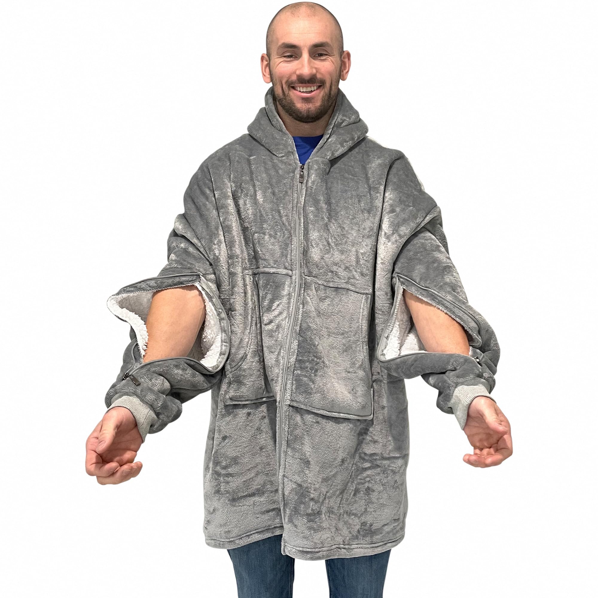Dialysis Clothing modeled to show size and layering versatility