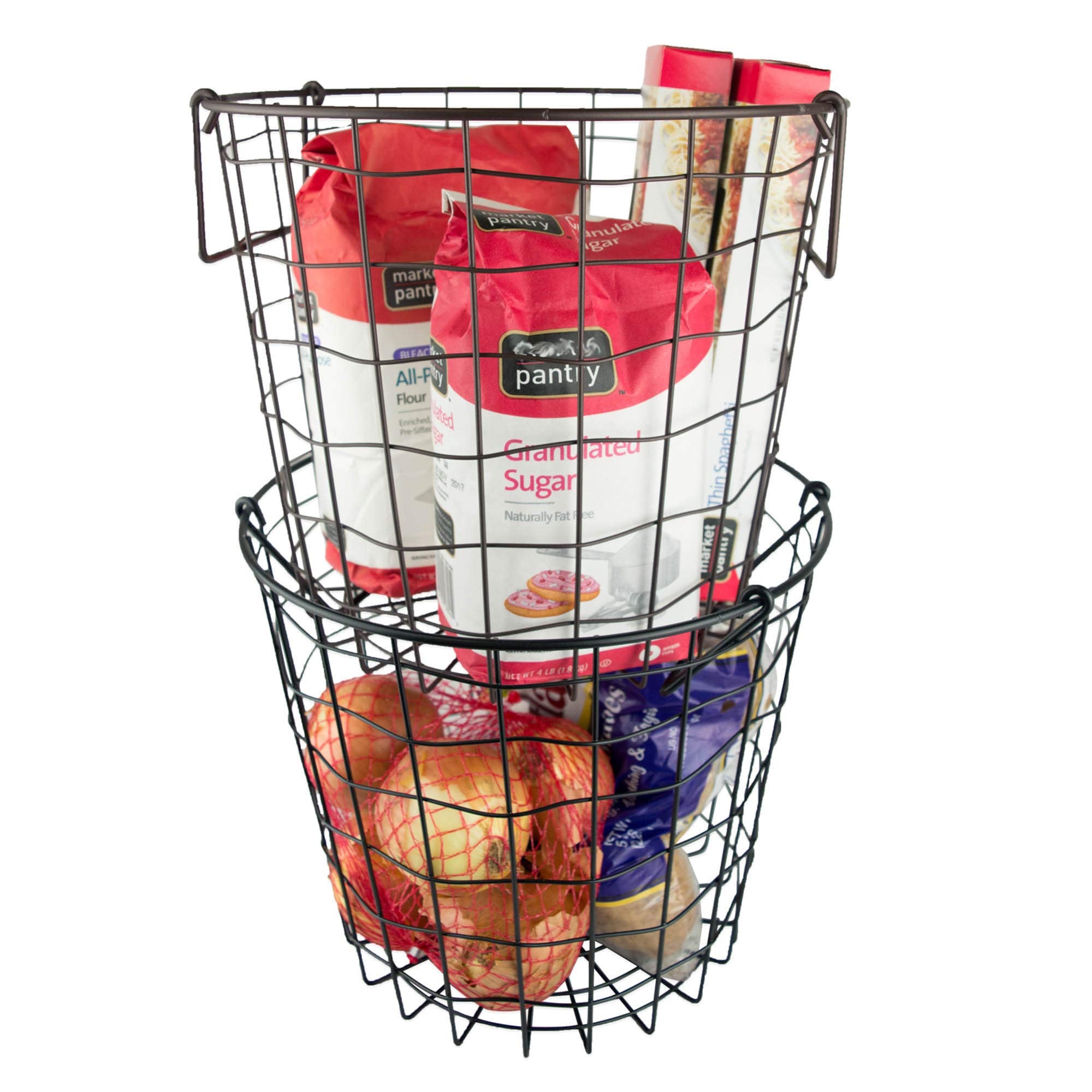 DII used in bathroom holding towels and toiletries for tidy organization
