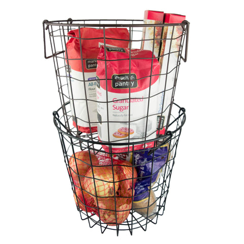 DII used in bathroom holding towels and toiletries for tidy organization