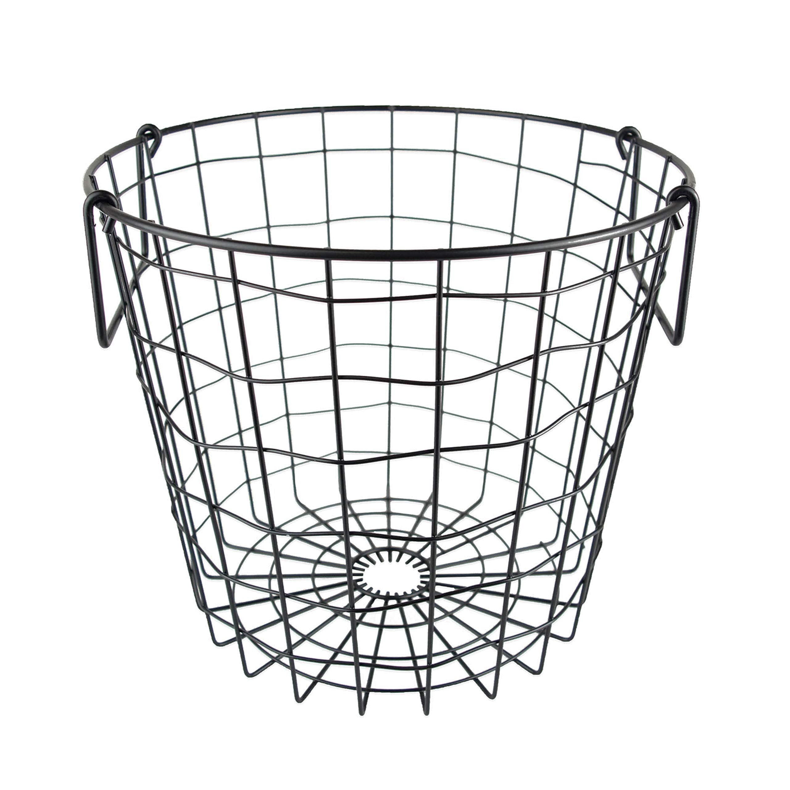 DII black round front view showing sleek mesh and practical design